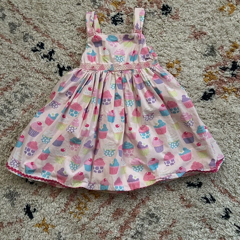 Gymboree Pink Cupcake Print Dress